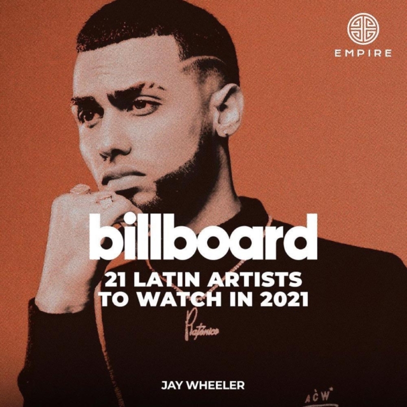 Jay Wheeler Headlines Billboard's 21 Artists To Watch This Year EMM